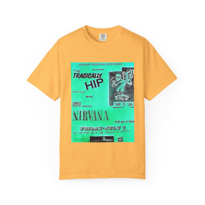 Retro Band Graphic T-Shirt - Nirvana & Tragically Hip Design