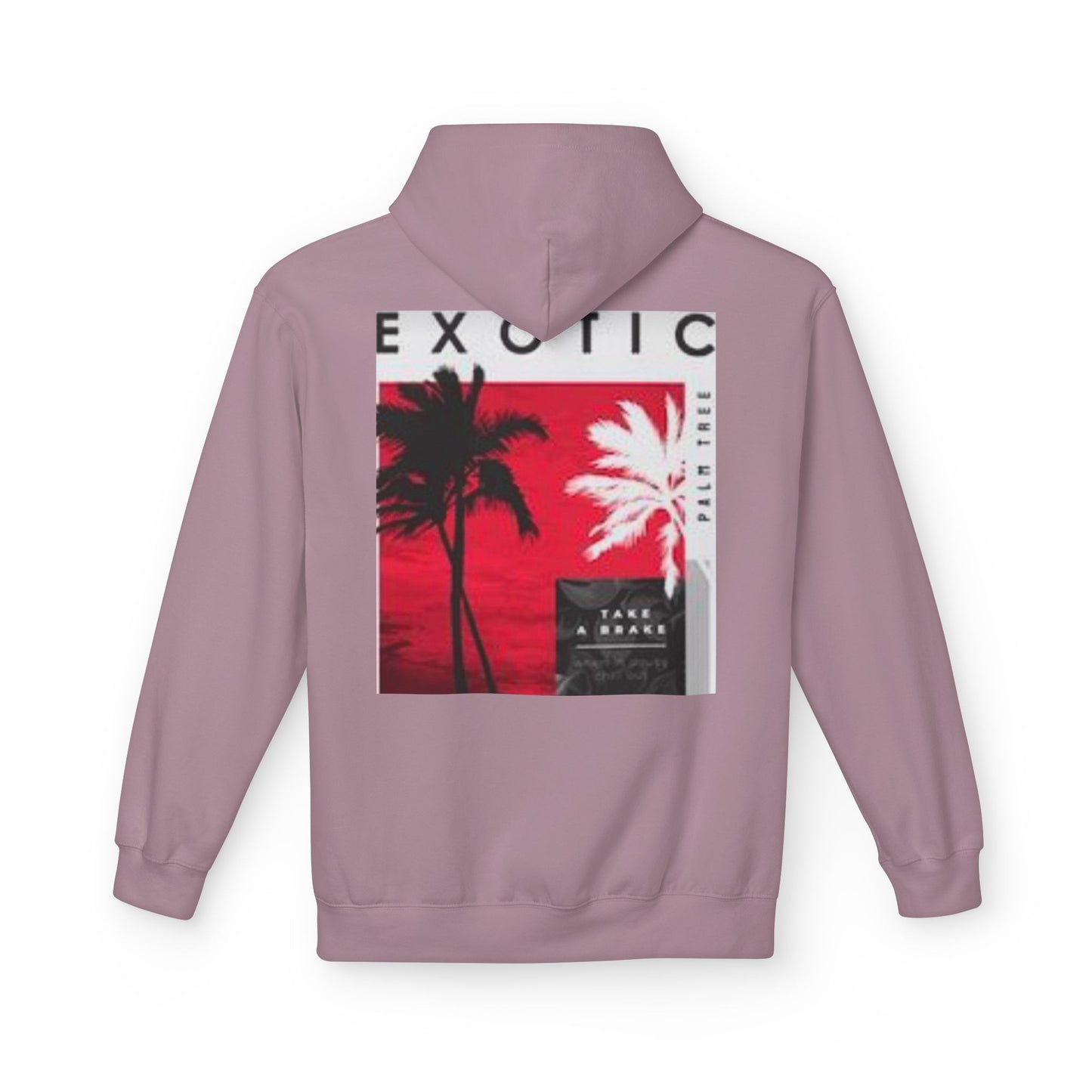 Exotic Vibe Unisex Fleece Hoodie - Cozy Beach Style, Perfect for Travel, Summer Events, Casual Outings, Gifts for Adventurers