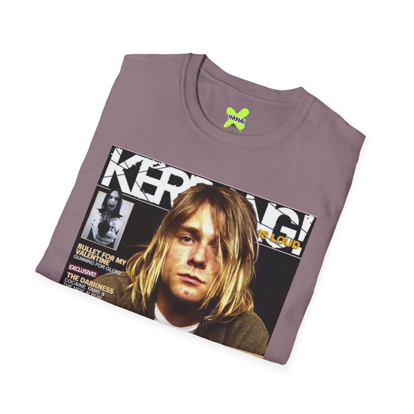 Retro Nirvana Unisex Softstyle T-Shirt - Vintage Magazine Design