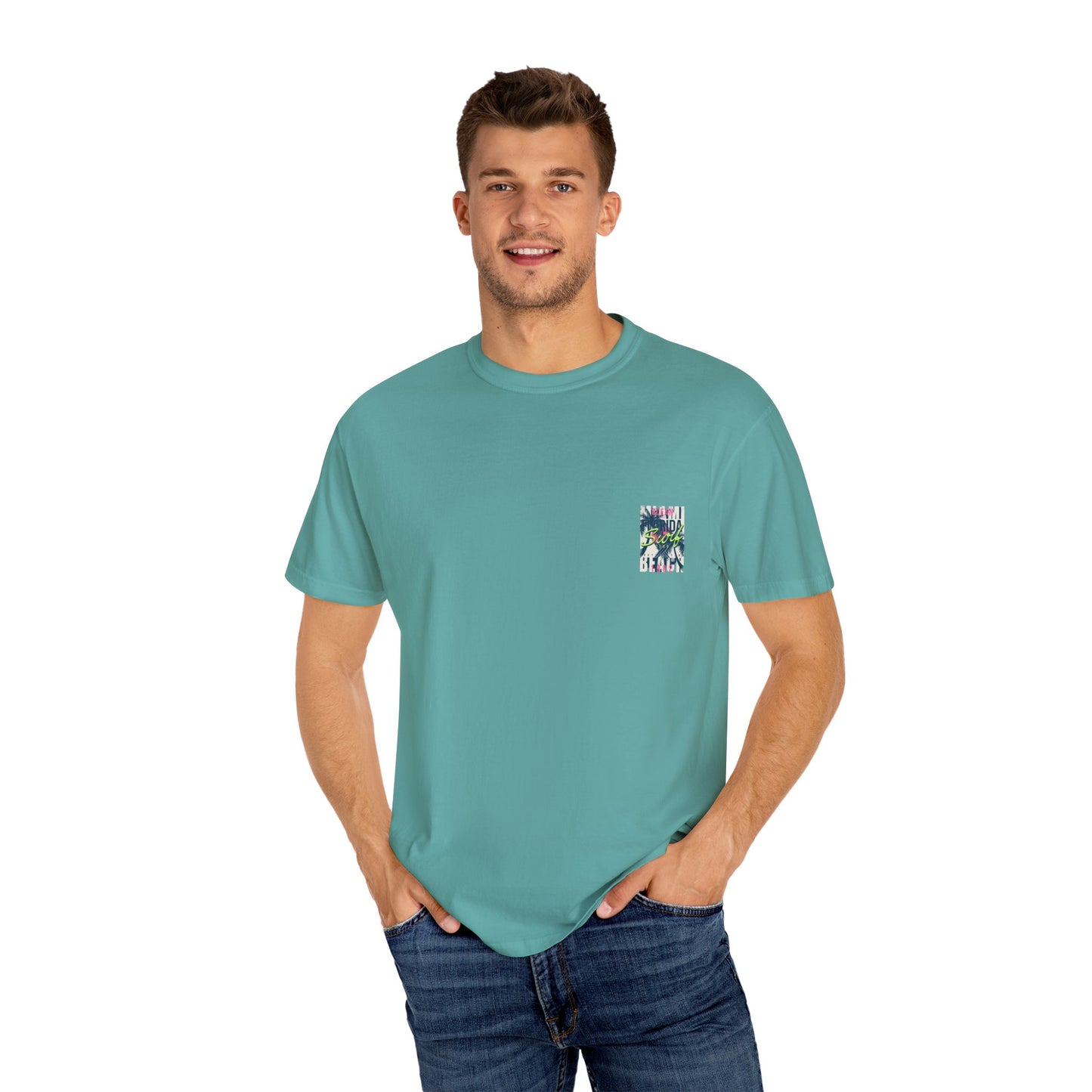 Ocean Florida Surf Club T-Shirt - Unisex Garment-Dyed Tee for Beach Lovers