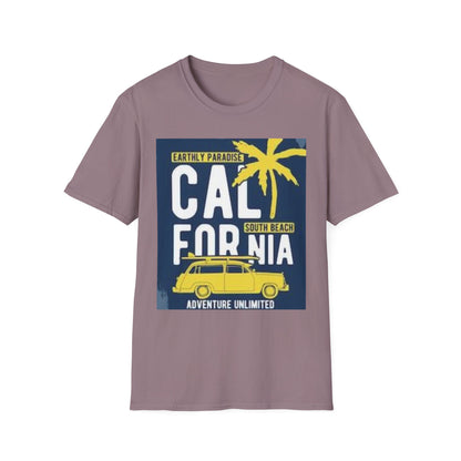California Adventure Softstyle Tee, Unisex T-Shirt for Beach Lovers, Vacation Apparel, Summer Style, Travel Gift, Casual Wear