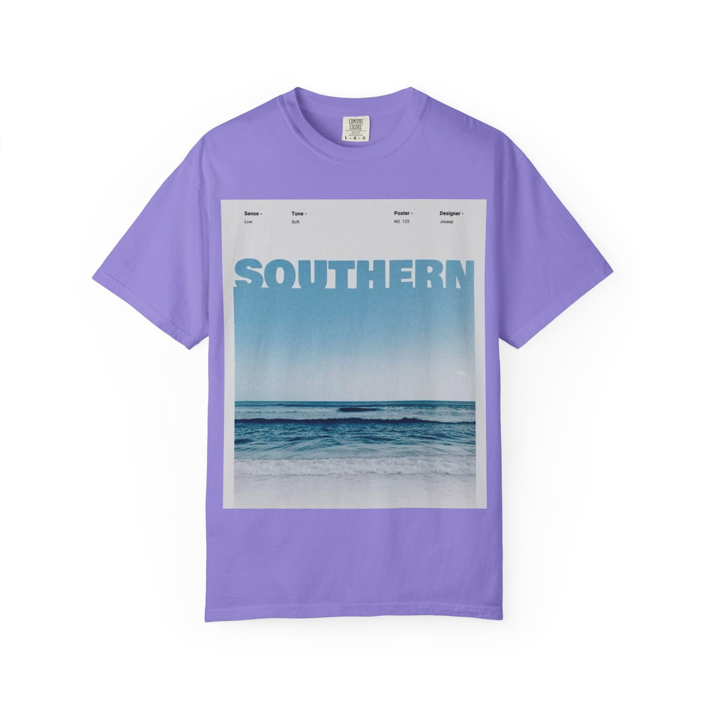 Southern Beach Photo T-Shirt — Ocean Waves Graphic Tee