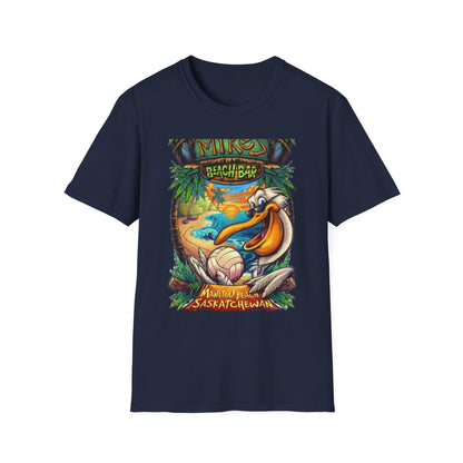 Beach Bar Vibes Unisex Softstyle T-Shirt - Perfect for Summer Fun and Relaxation