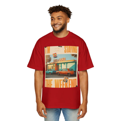 Weekend Vibes Tee — "I'm Staying the Weekend" Retro Diner Graphic T-Shirt