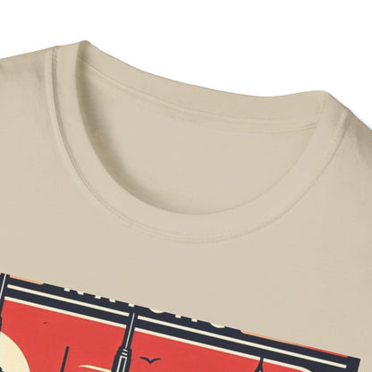 NYC Vintage T-Shirt, Unisex Softstyle Tee, New York City Shirt, Travel Souvenir Gift, Casual Wear for Tourists