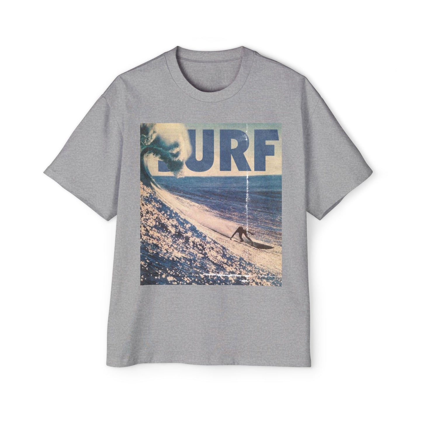 Surf Vintage Photo Tee — Men's Oversized Surf Graphic T-Shirt