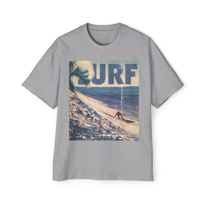 Surf Vintage Photo Tee — Men's Oversized Surf Graphic T-Shirt