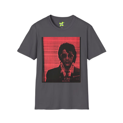 Retro Elvis Unisex Softstyle T-Shirt - Vintage Music Vibe