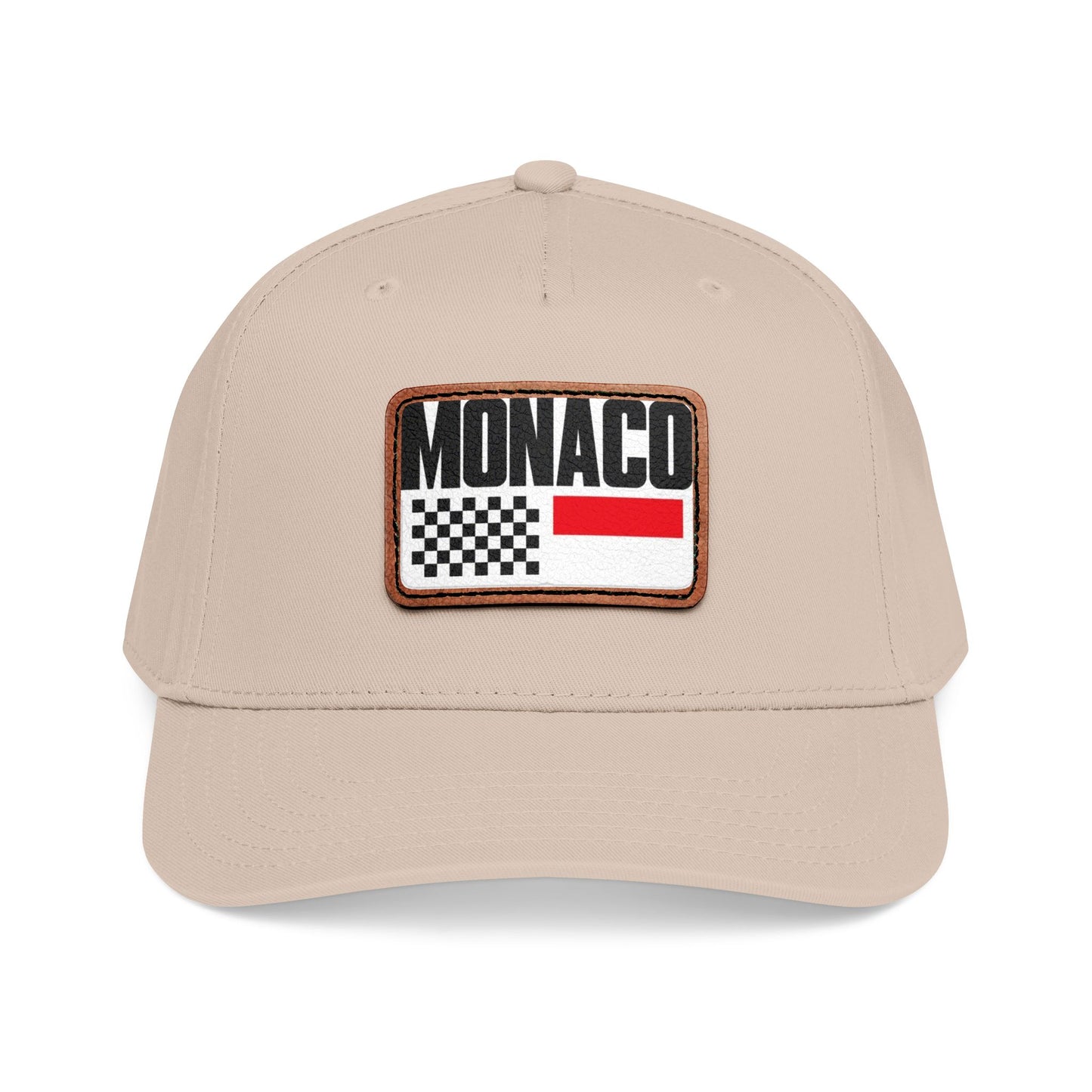 Monaco Leather Patch Baseball Cap – Vintage Racing Flag Hat