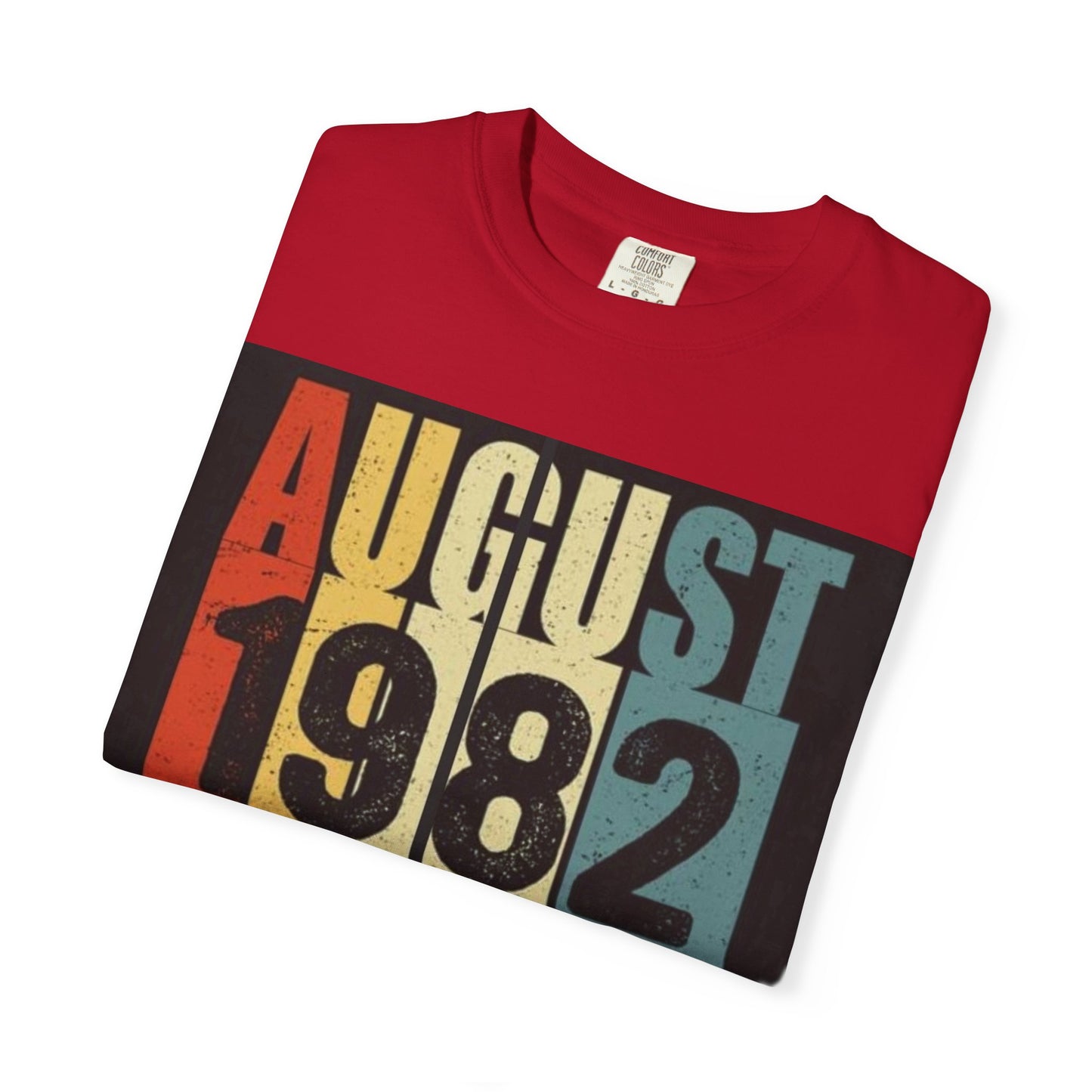 Limited Edition August 1982 Unisex Garment-Dyed T-Shirt - Celebrate 39 Years of Being Awesome