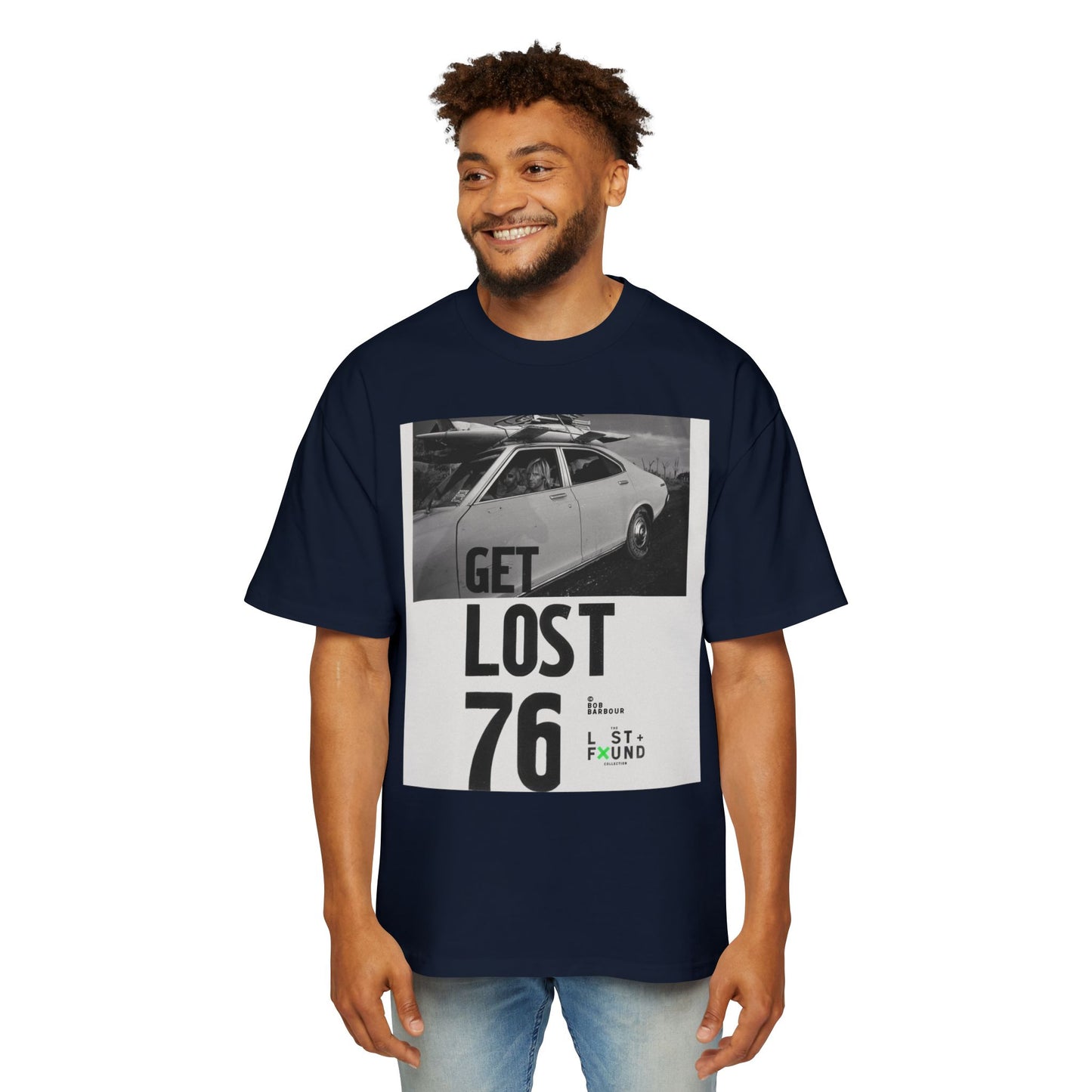 Get Lost 76 Tee — Vintage Car Graphic Oversized T‑Shirt
