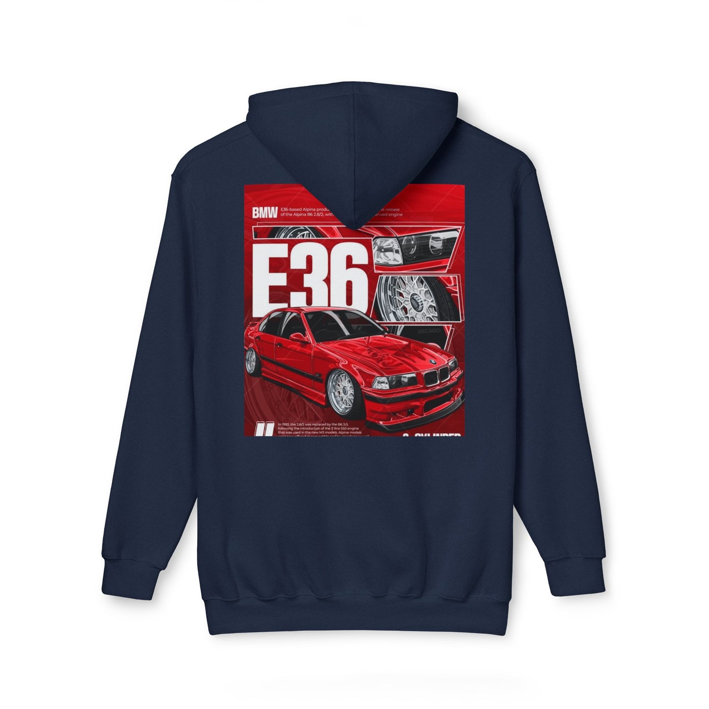 BMW E36 Unisex Hoodie, Car Lovers Gift, Automotive Sweatshirt, Made in USA Apparel, Cool Streetwear Design, Perfect for Car Shows