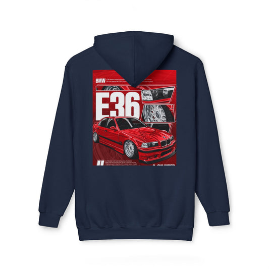 BMW E36 Unisex Hoodie, Car Lovers Gift, Automotive Sweatshirt, Made in USA Apparel, Cool Streetwear Design, Perfect for Car Shows