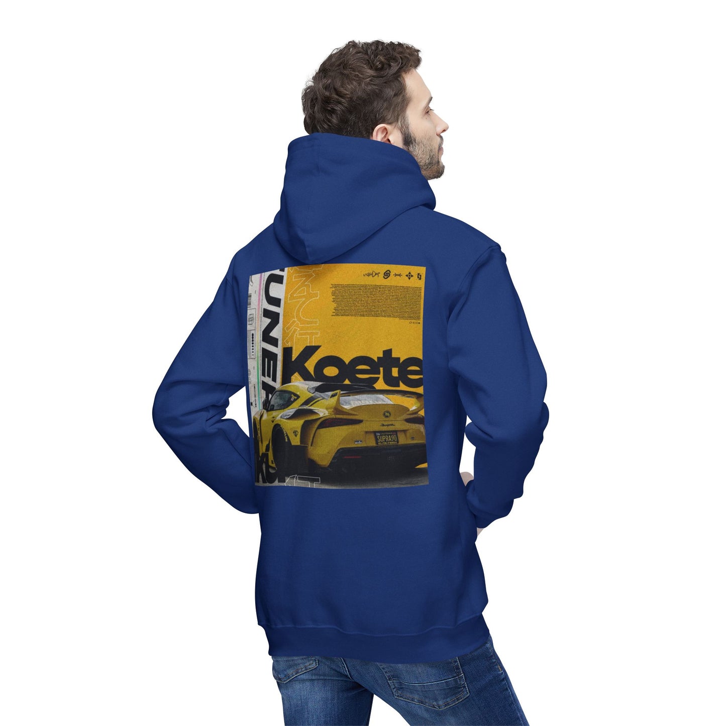 Unisex Hooded Sweatshirt with Car Graphic - Perfect for Automobiles Enthusiasts