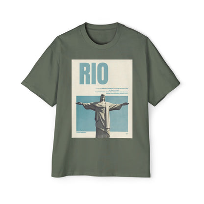 Rio Vintage Poster T-Shirt — Christ the Redeemer Travel Tee
