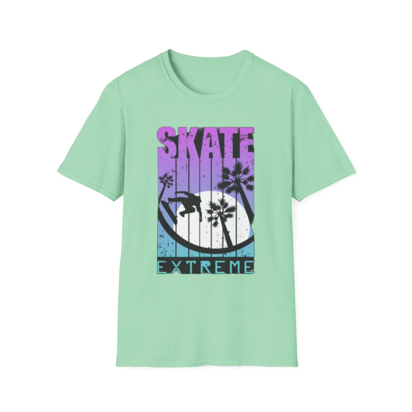 Skate Extreme Unisex Softstyle T-Shirt - Vibrant Graphic Tee for Skate Enthusiasts