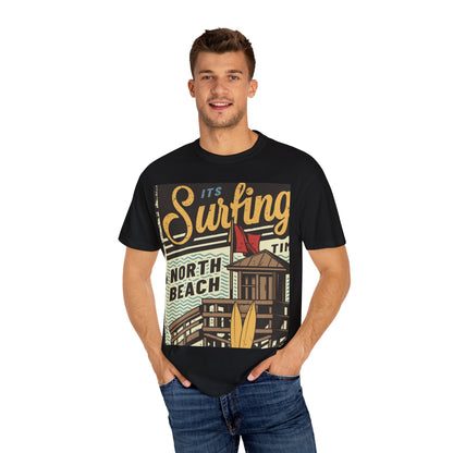Surf Vibes Unisex T-Shirt - Retro Beach Tee, Casual Style, Summer Wear, Gift for Beach Lovers, Surfing Enthusiasts