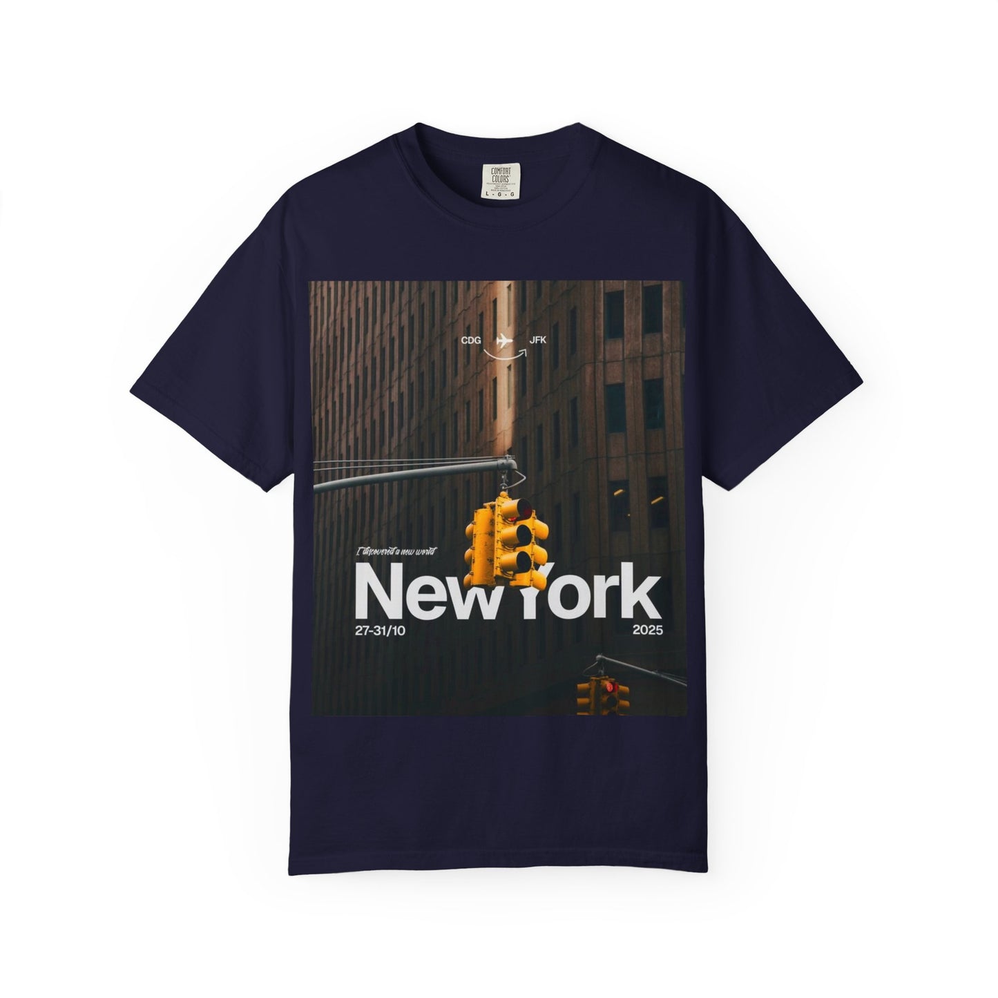 New York City Traffic Light Photo T‑Shirt — Urban Streetwear Tee
