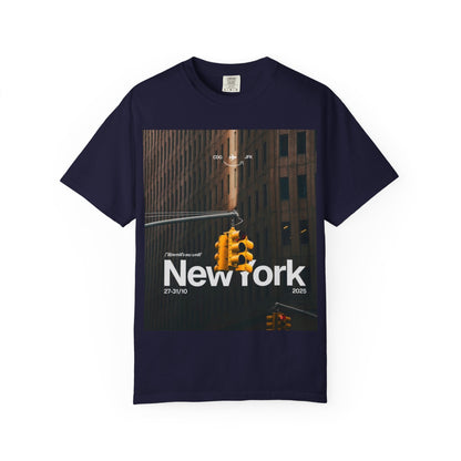 New York City Traffic Light Photo T‑Shirt — Urban Streetwear Tee