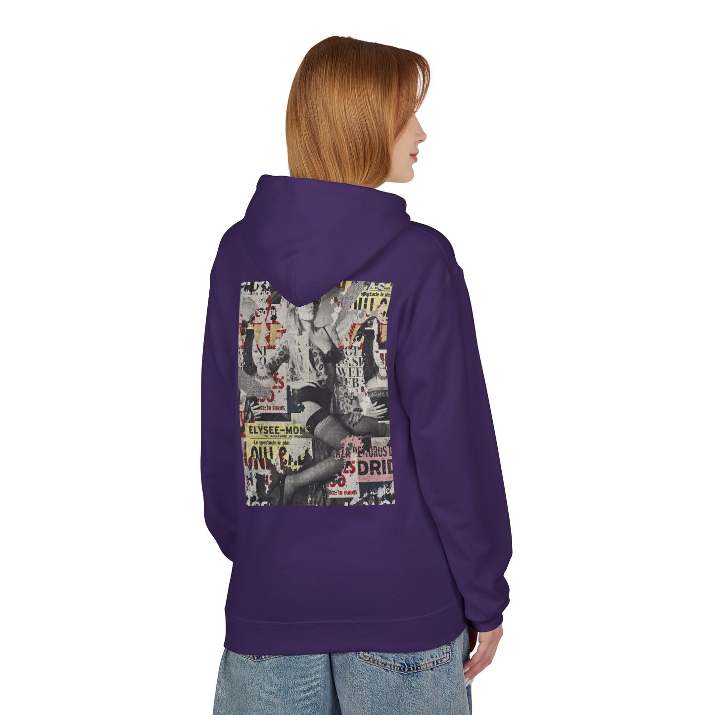 Vintage Graphic Unisex Midweight Fleece Hoodie - Soft Comfortable Layering