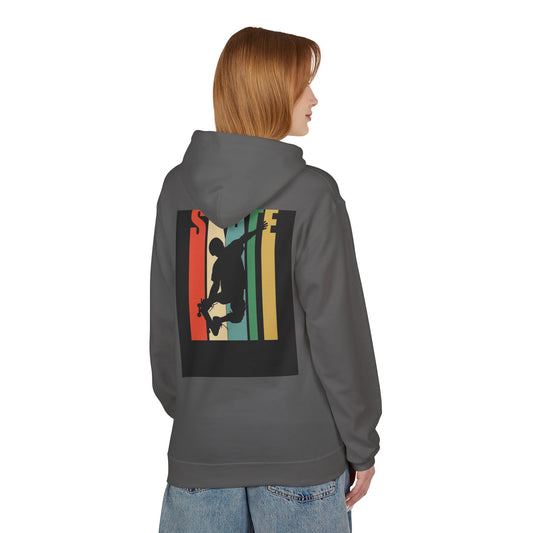 Unisex Fleece Hoodie with Skate Design - Comfortable Streetwear for Skate Enthusiasts