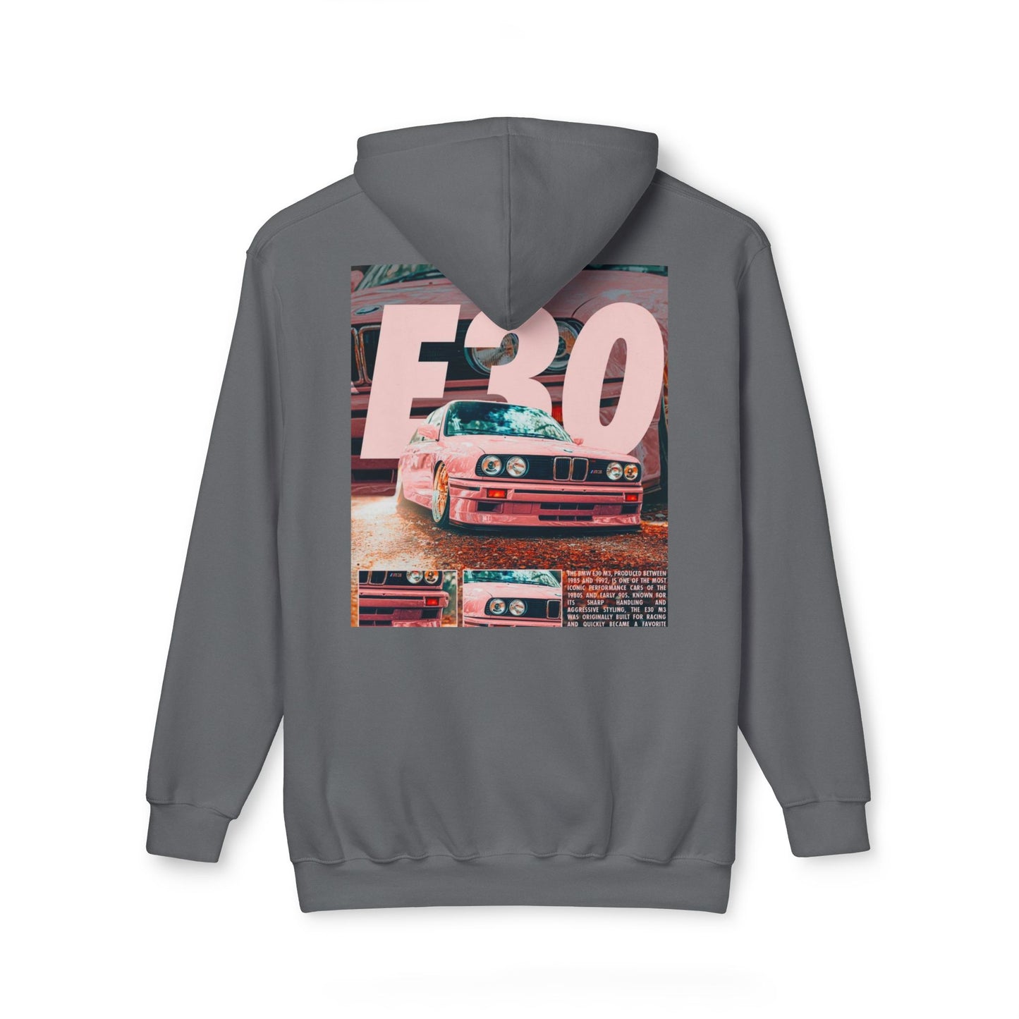 E30 Vintage Car Unisex Hooded Sweatshirt - Casual Comfort for Car Enthusiasts