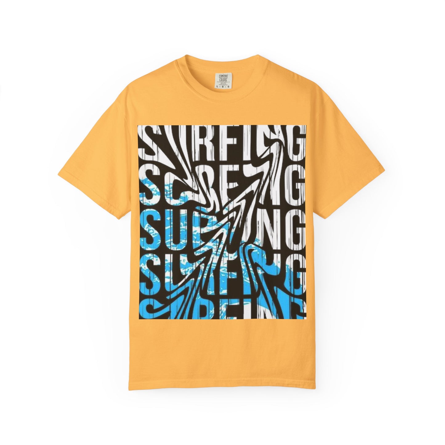 Wave Surfing Unisex Garment-Dyed T-Shirt | Casual Beachwear, Summer Style, Surfing Gift, Graphic Tee, Coastal Vibes