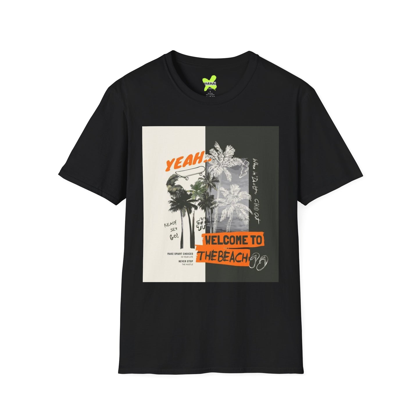 Beach Vibes Graphic Tee, Summer T-Shirt, Unisex Casual Wear, Vacation Shirt, Gift for Beach Lovers