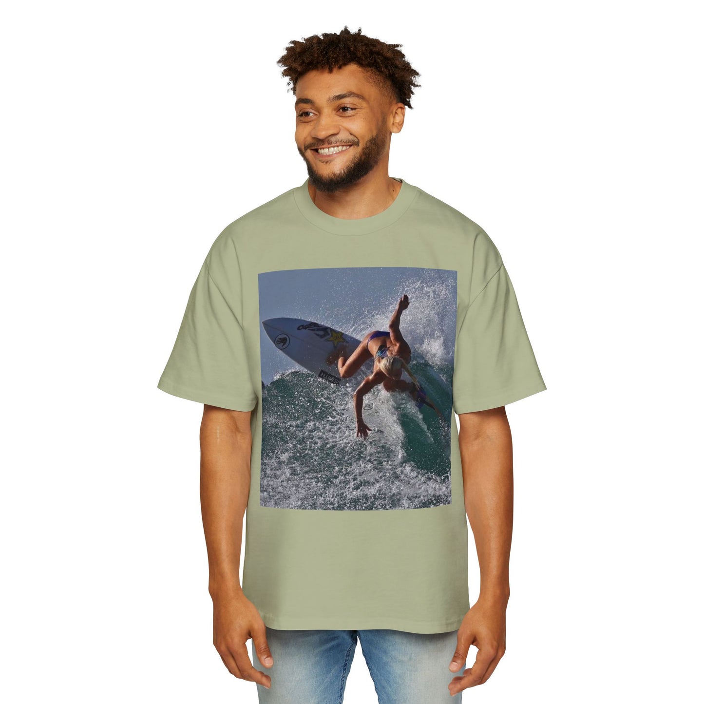 Surf Photo T-Shirt — Men’s Oversized Surfing Tee
