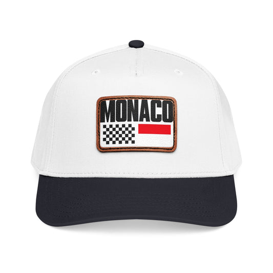 Monaco Leather Patch Baseball Cap – Vintage Racing Flag Hat