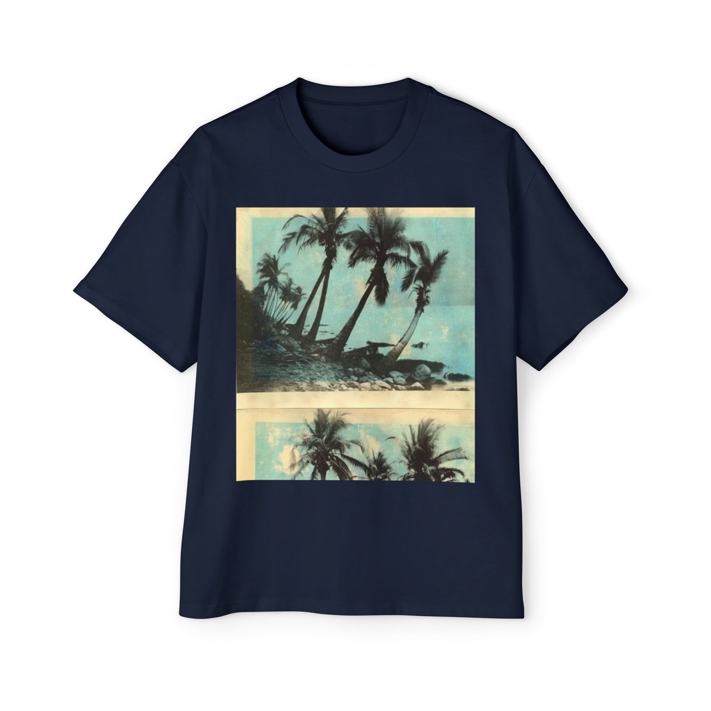 T-Shirt — Vintage Palm Beach Graphic Tee (Retro Tropical Sunset)