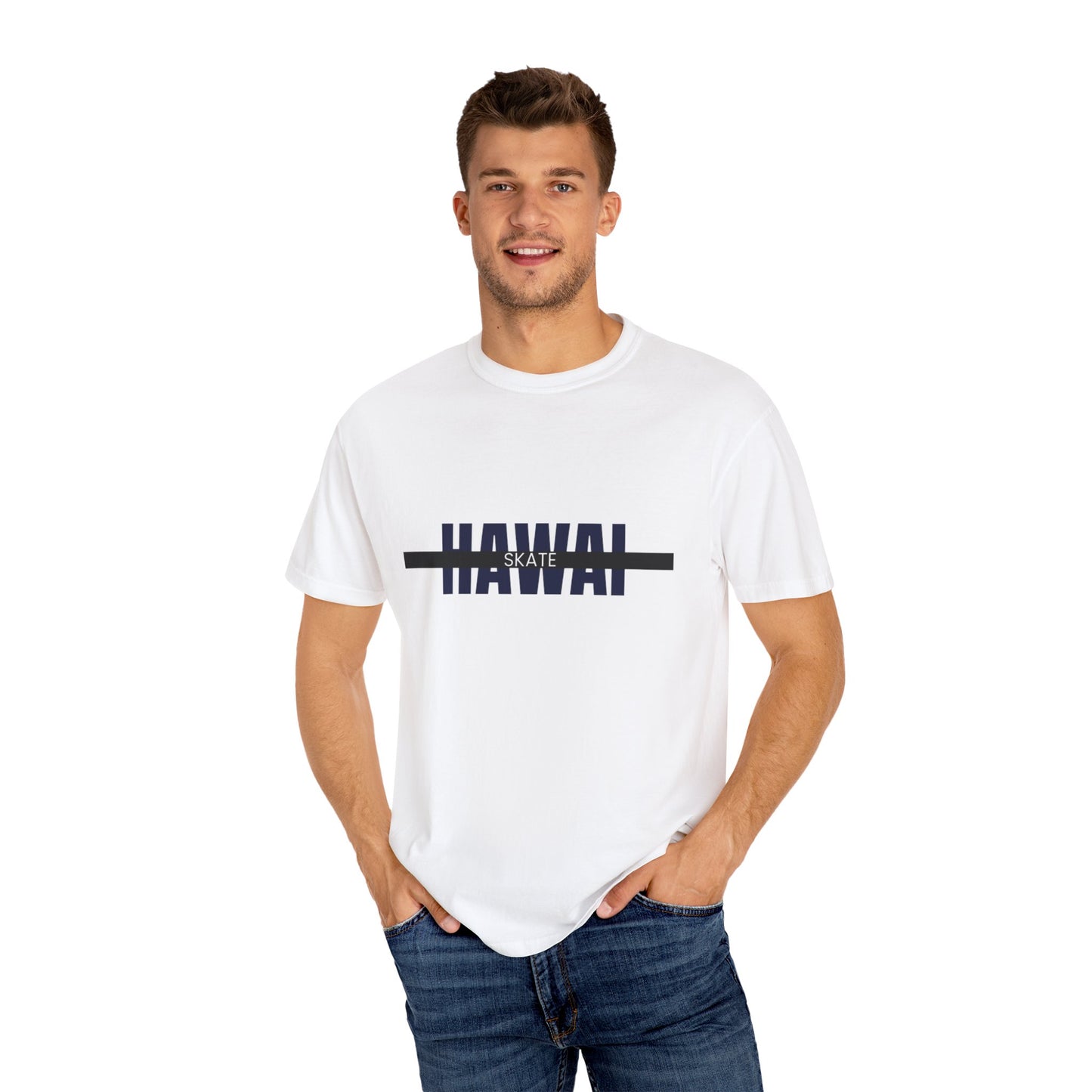 Hawaiian Skate T-Shirt | Unisex Casual Tee, Beachwear, Summer Fashion, Gift for Skaters, Vacation Essential, Graphic Tee