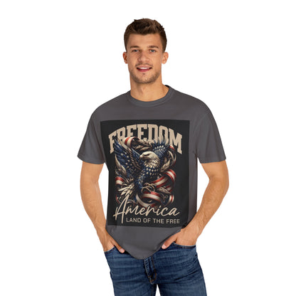 Patriotic Eagle T-Shirt, Freedom Apparel, American Pride Tee, Fourth of July Gift, Vintage Style Shirt