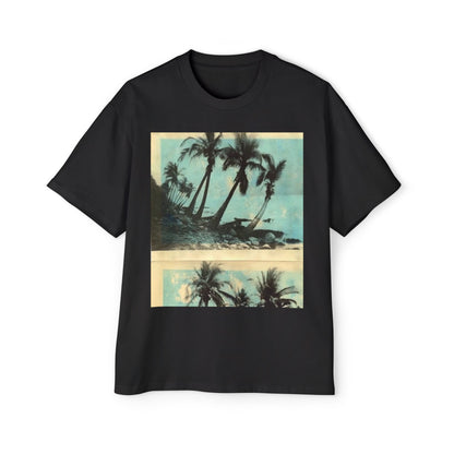 T-Shirt — Vintage Palm Beach Graphic Tee (Retro Tropical Sunset)