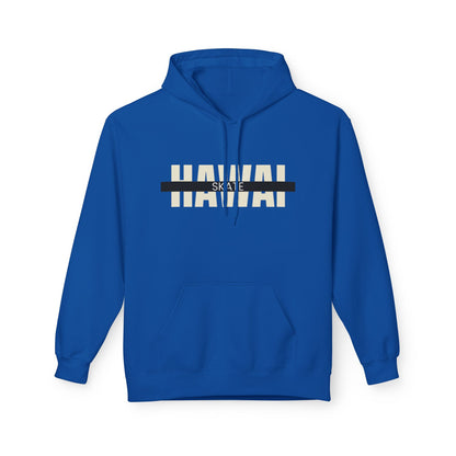 Happy Vibes Unisex Fleece Hoodie - Smiley Face Design