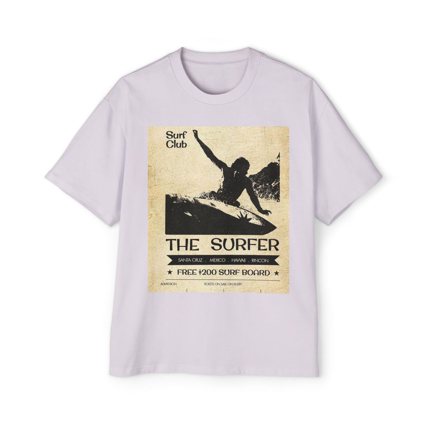 The Surfer Vintage Surf Club Tee — Men's Oversized Surf Graphic T-Shirt