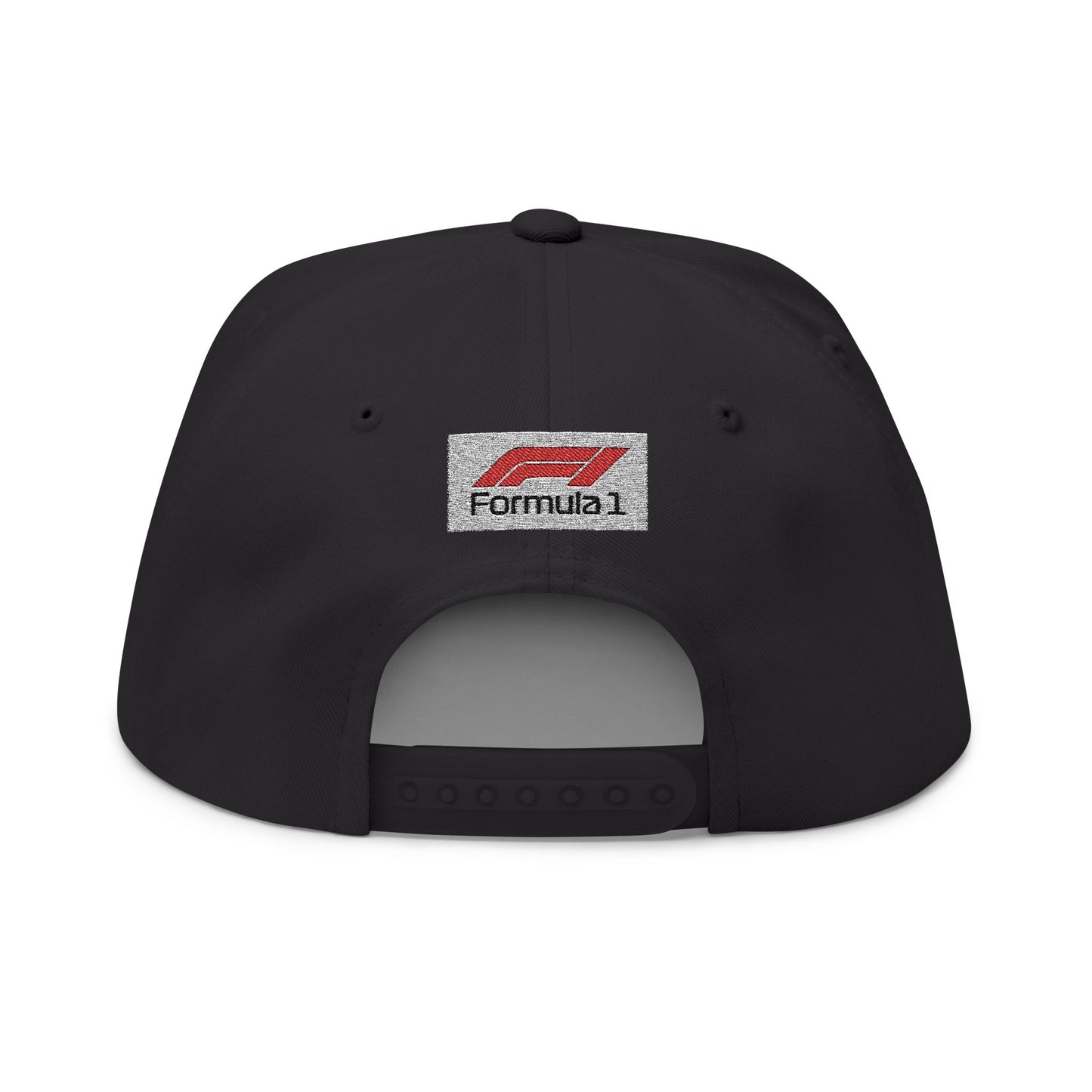 Formula 1 Embroidered Flat Bill Cap – Racing Logo Snapback