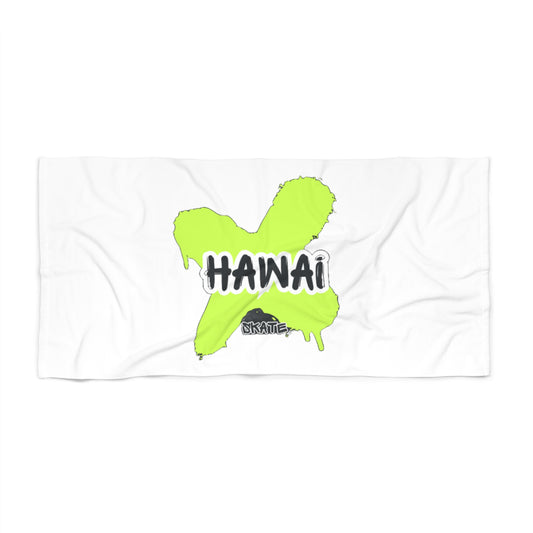 Hawaii Skateboard Beach Towel - Vibrant Summer Vibes for Surf Lovers