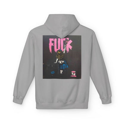 Street Art Inspired Unisex Fleece Hoodie - Bold Design for Creative Souls