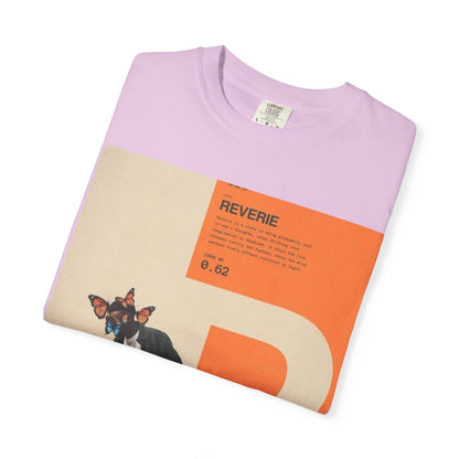 Reverie Skateboard Graphic T‑Shirt — Vintage R Letter Streetwear Tee