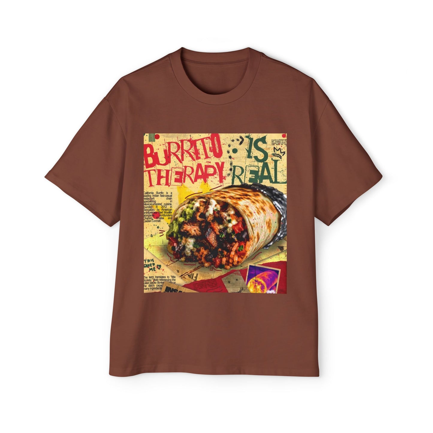 Burrito Is Therapy Tee — Funny Food Graphic T-Shirt