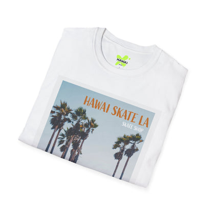 Hawaii Skate LA Unisex Softstyle T-Shirt – Grand Re-Opening Retro Vibe