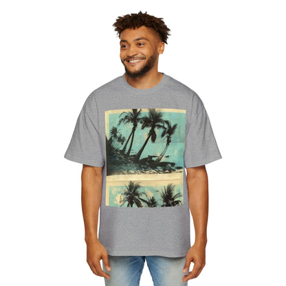 T-Shirt — Vintage Palm Beach Graphic Tee (Retro Tropical Sunset)