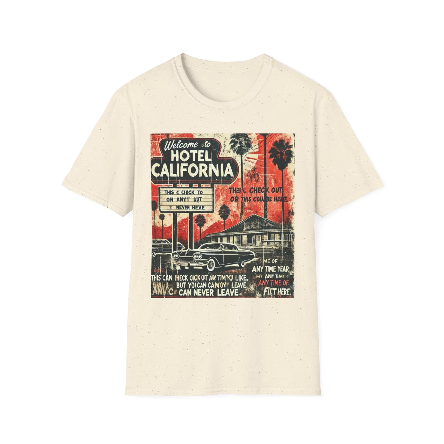 Vintage Hotel California Graphic T-Shirt – Perfect for Music Lovers