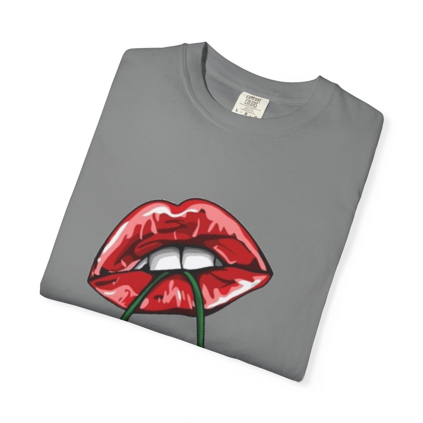 Retro Cherry Lips Unisex T-shirt - Trendy Graphic Tee