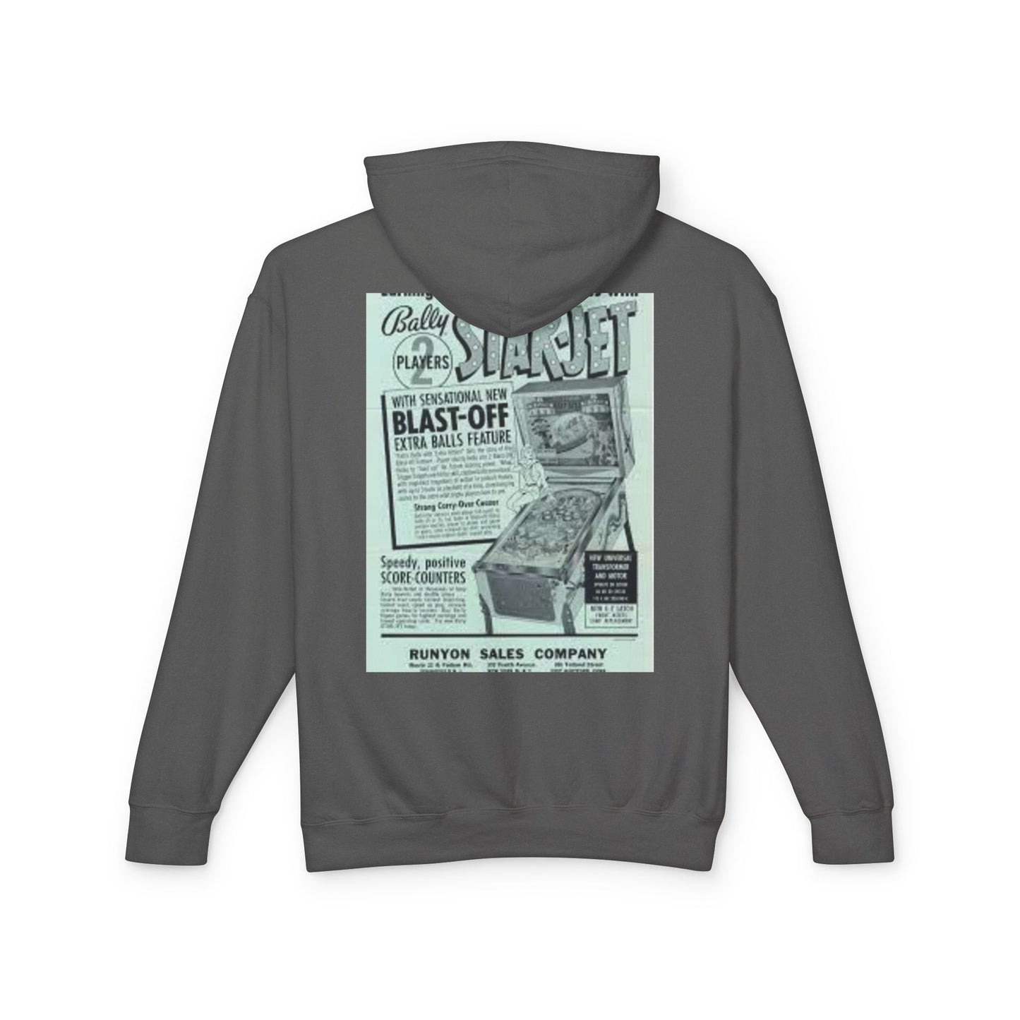 Retro Arcade Inspired Lightweight Hoodie - Perfect for Gamers & Nostalgic Fans