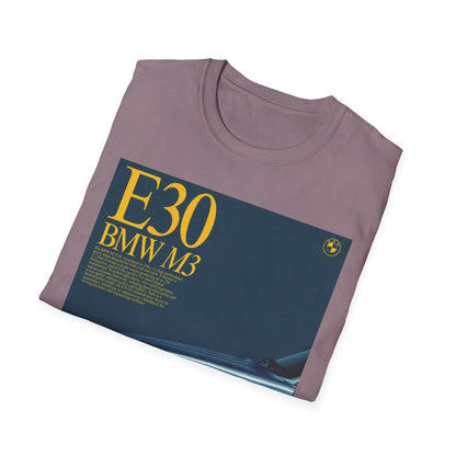 BMW E30 M3 Graphic Tee, Unisex Car Lover Shirt, Automotive Gift, Vintage T-Shirt, Car Enthusiast Apparel, Perfect for Birthdays