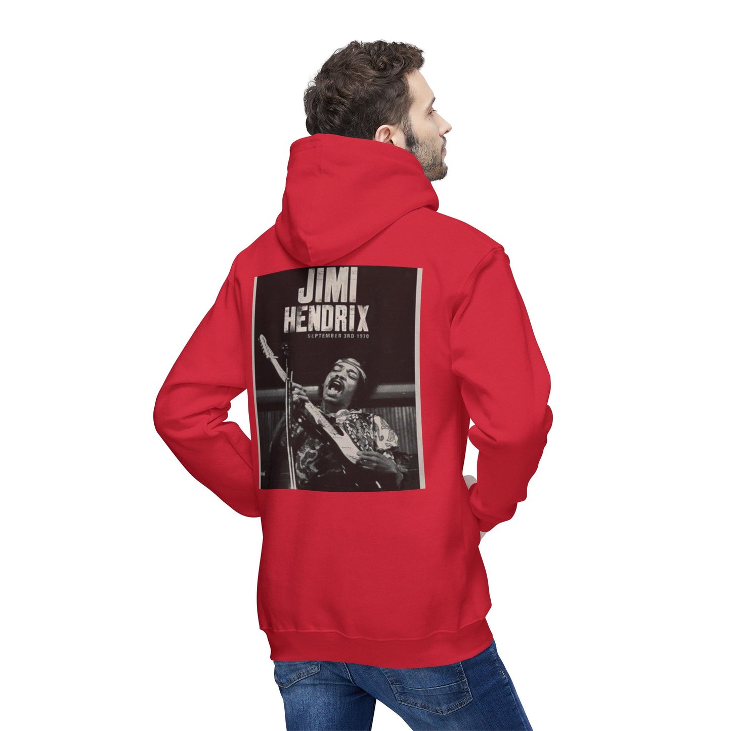 Jimi Hendrix Unisex Hooded Sweatshirt - Vintage Rock Style