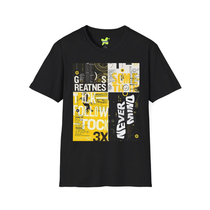 Unisex Graphic Tee - 'Never Give Up' Inspirational T-Shirt