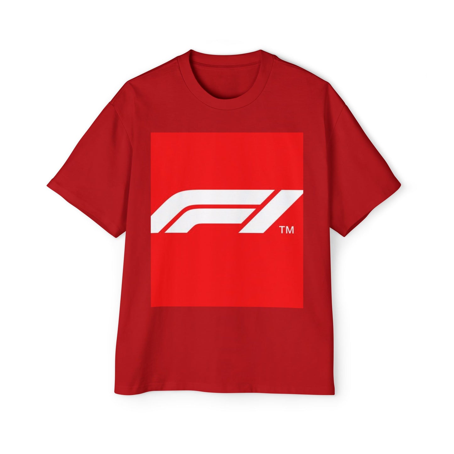 Racing Graphic Tee — Bold Red F1 Logo Shirt
